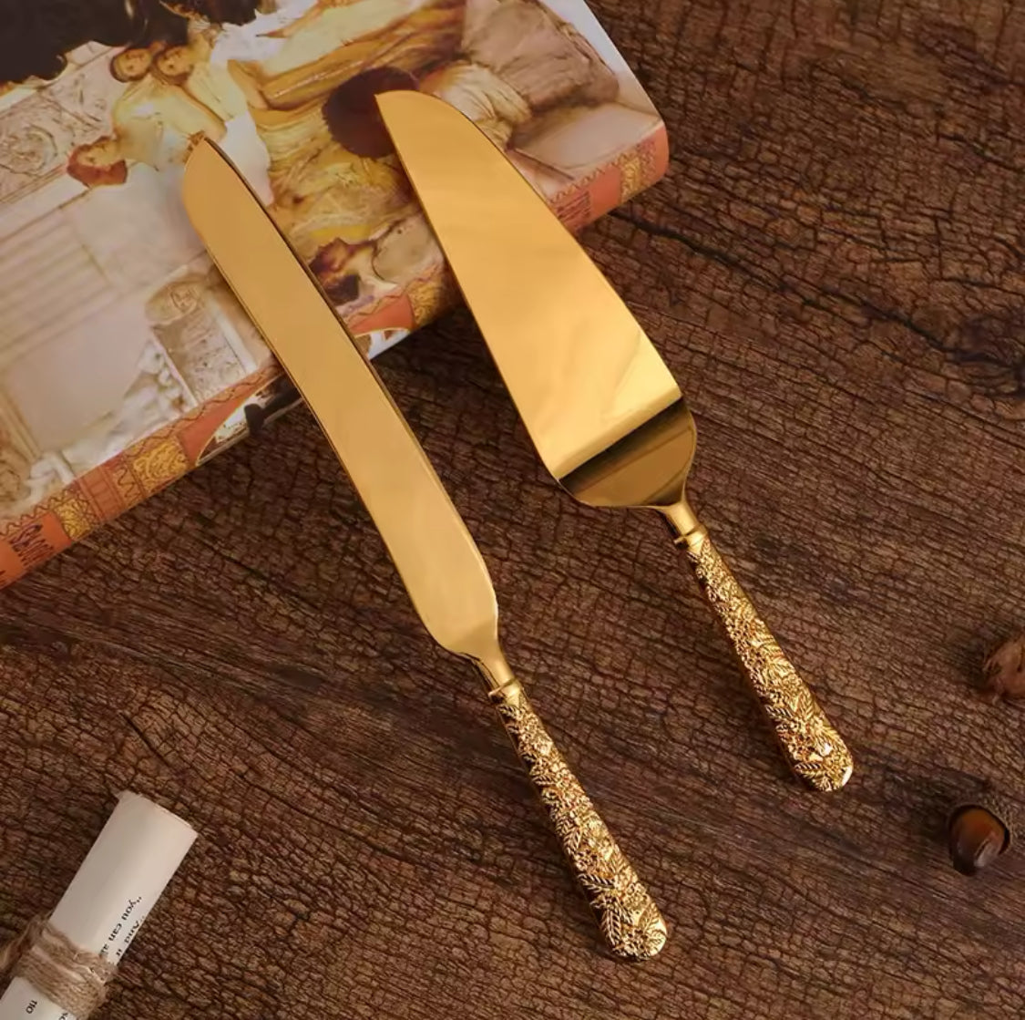 Wedding Cake Knife, Luxury Style Cake Knife, Party Cake knife, Cake Serving Spatula, Cake Cutter Server, European Style Retro Knife Wedding Cake Knife, Luxury Style Cake Knife, Party Cake knife, Cake Serving Spatula, Cake Cutter Server, European Style Retro Knife